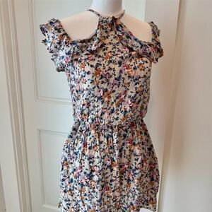 American Eagle Womens Floral Off-Shoulder Mini Dress Size S Cottagecore CUTE